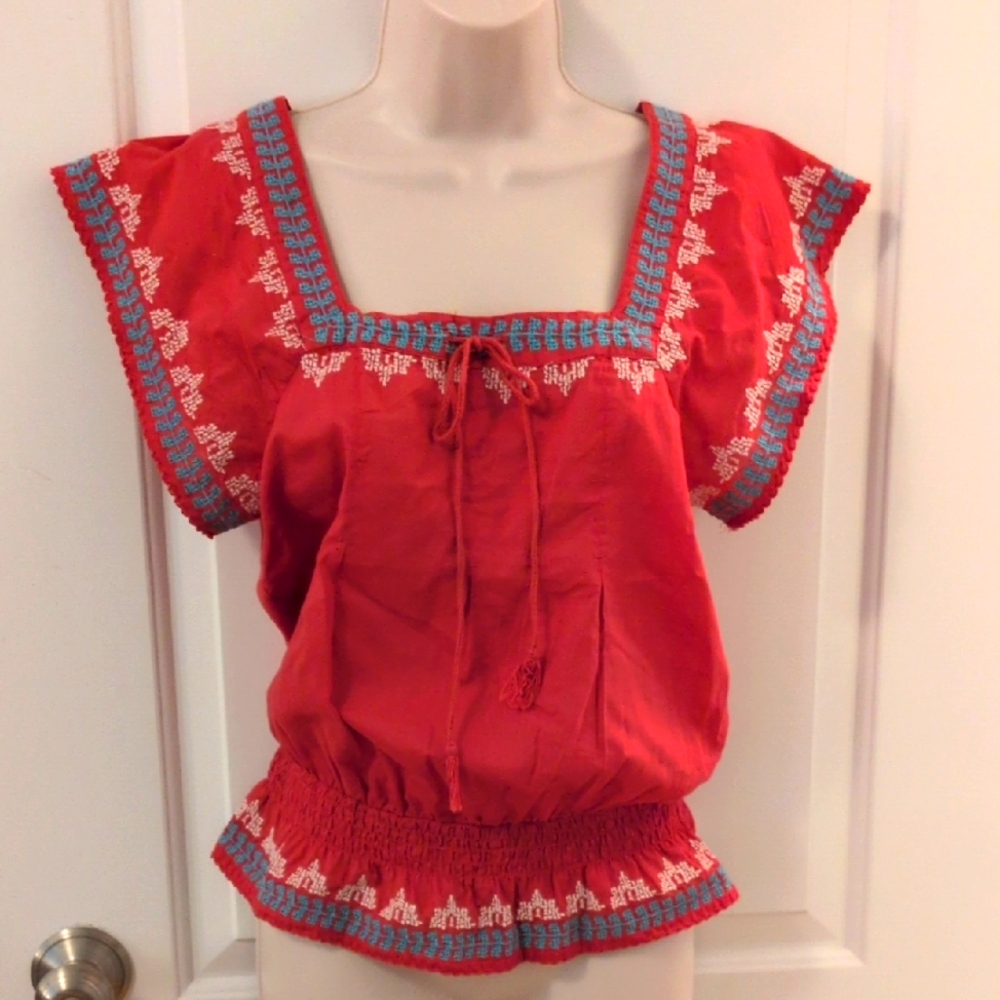 American Eagle Embroidered Blouse